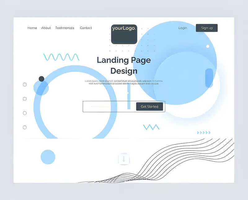 Conversion-focused landing page design