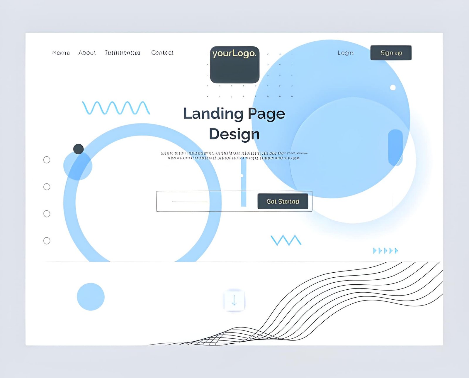 Conversion-focused landing page design